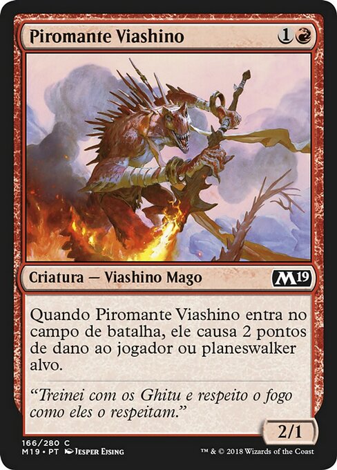 Viashino Pyromancer (Core Set 2019 #166)