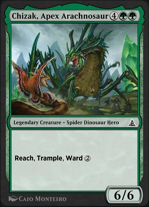 Spider-Rex, Daring Dino magic the gathering card art