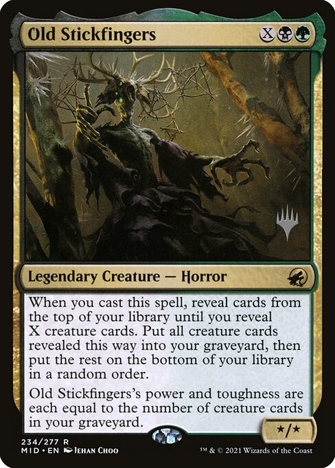 Old Stickfingers (Innistrad: Midnight Hunt Promos #234p)