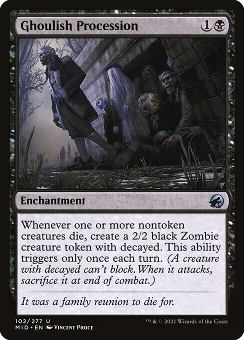 Ghoulish Procession card image