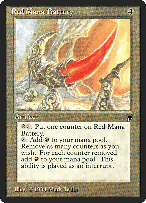 Red Mana Battery (Legends #291)