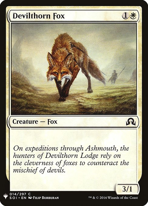 Renard de Diablépine|Devilthorn Fox