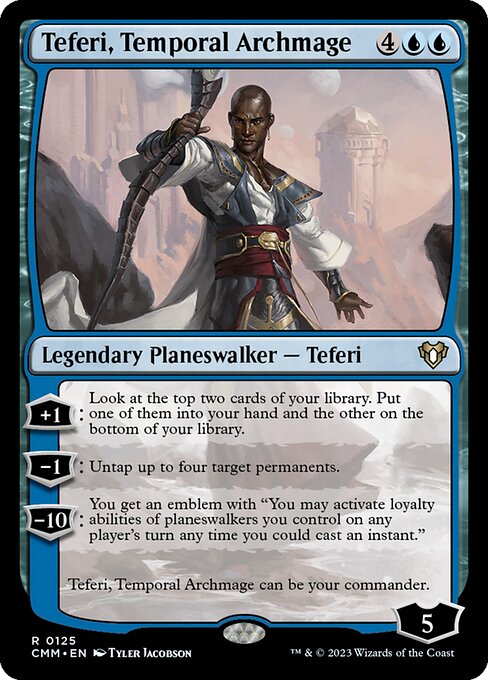 Teferi, Temporal Archmage (Commander Masters #125)