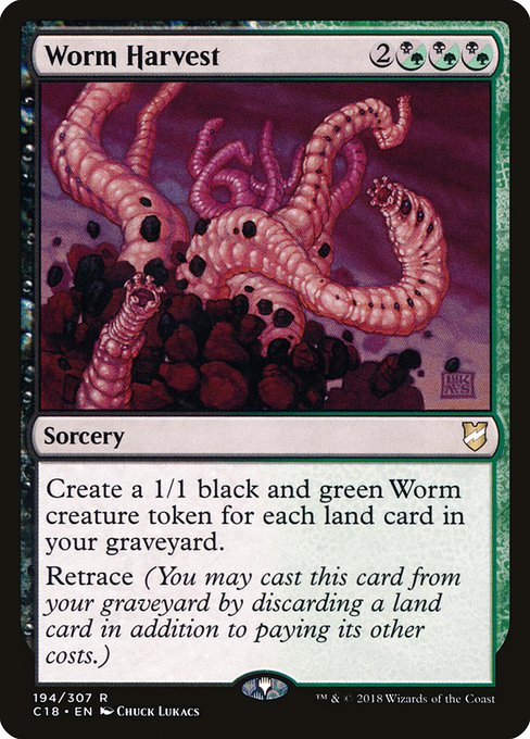 Worm Harvest (Commander 2018 #194)