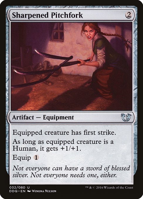 Sharpened Pitchfork (Duel Decks: Blessed vs. Cursed #32)