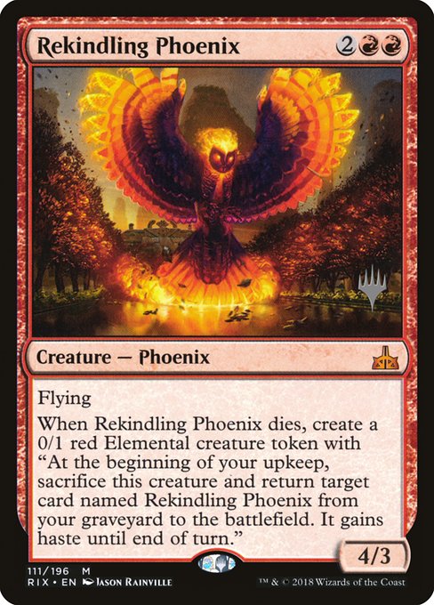 Rekindling Phoenix (Rivals of Ixalan Promos #111p)