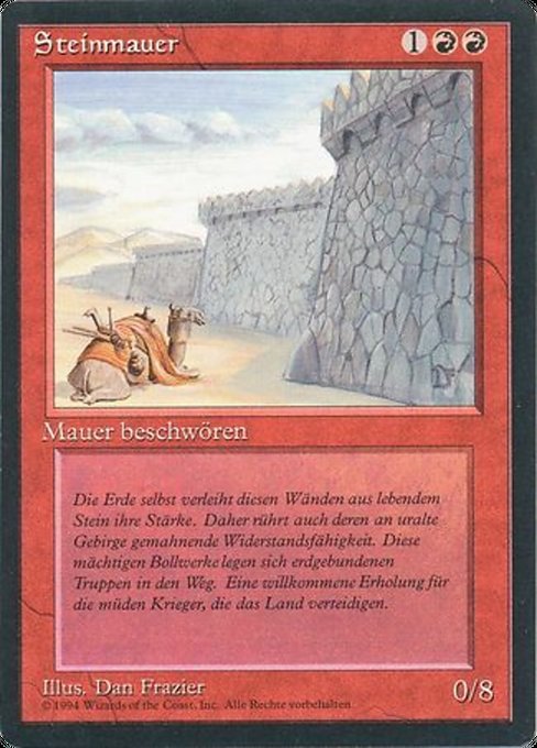 Wall of Stone (Foreign Black Border #184)