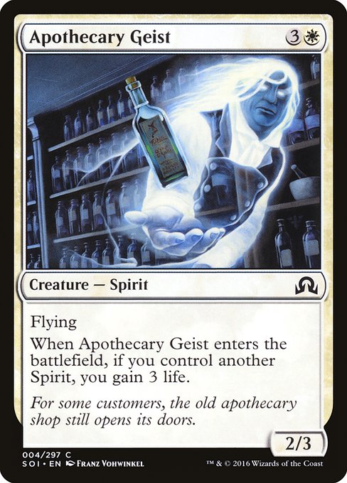 Geist apothicaire|Apothecary Geist