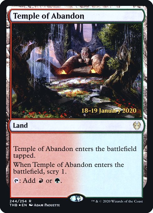 Temple of Abandon (Theros Beyond Death Promos #244s)