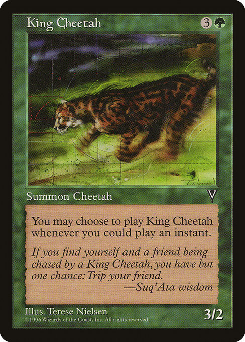 King Cheetah card image