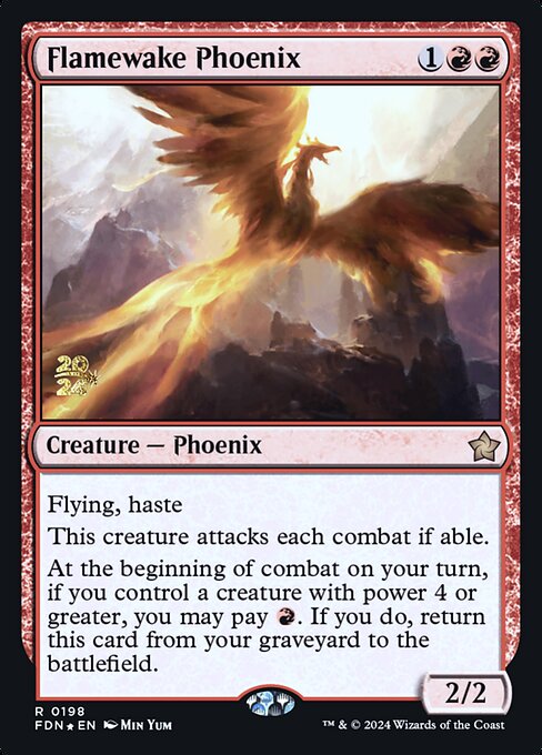 Flamewake Phoenix (Foundations Promos #198s)