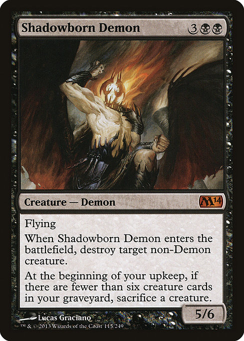 Shadowborn Demon (Magic 2014 #115)