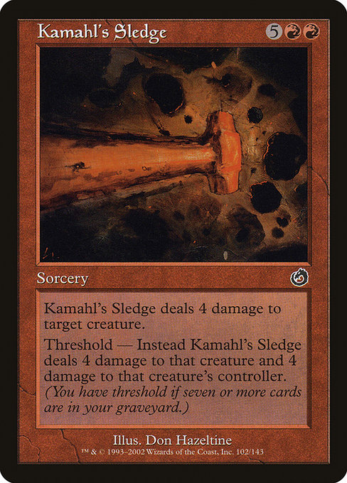 Kamahl's Sledge card image
