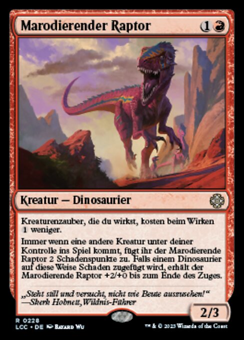 Marauding Raptor (The Lost Caverns of Ixalan Commander #228)