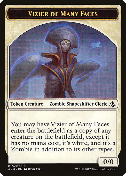 Vizier of Many Faces (Amonkhet Tokens #15)