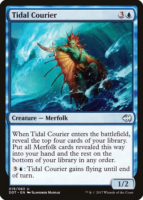 Tidal Courier (Duel Decks: Merfolk vs. Goblins #19)