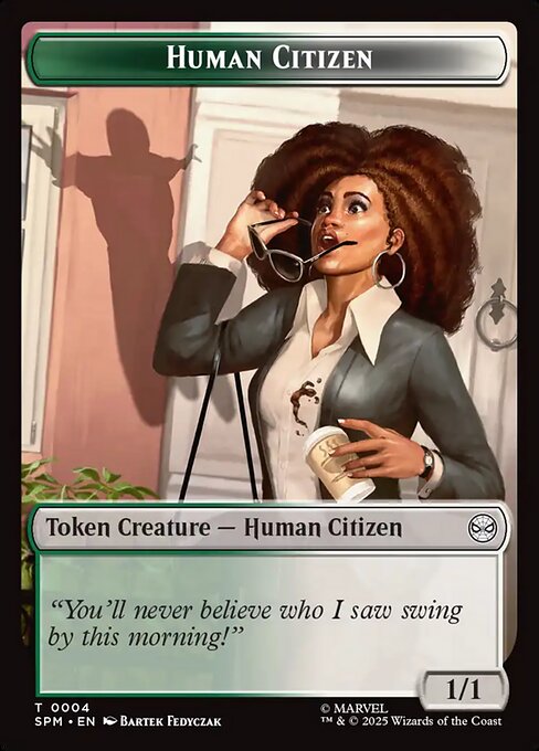 Human Citizen magic the gathering card art