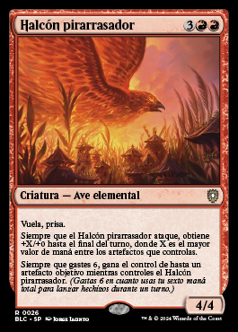 Pyreswipe Hawk (Bloomburrow Commander #26)