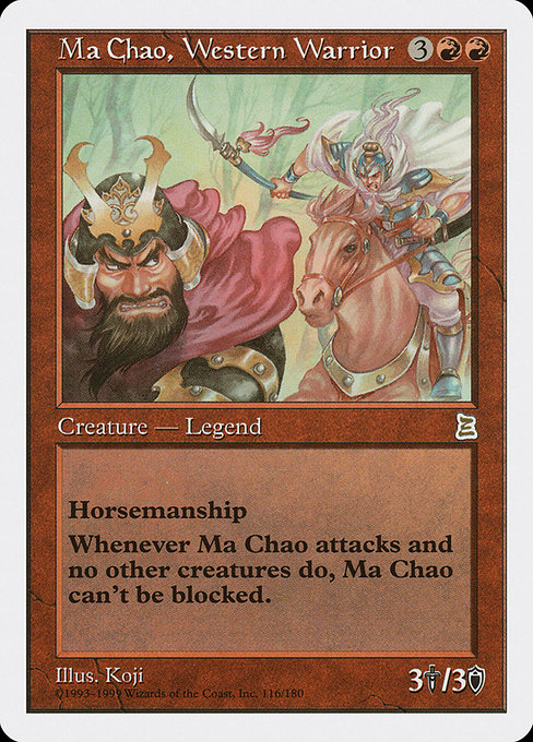 Ma Chao, Western Warrior card image
