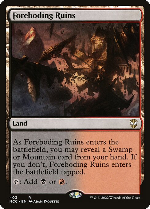 Foreboding Ruins (New Capenna Commander #403)