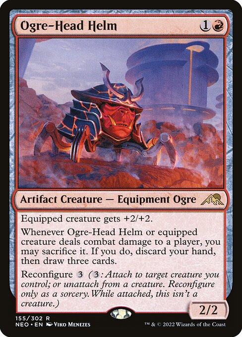 Ogre-Head Helm (Kamigawa: Neon Dynasty #155)