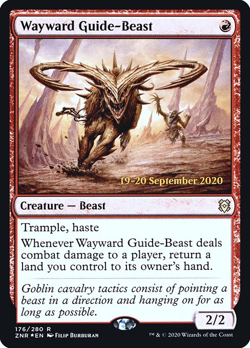 Wayward Guide-Beast (Zendikar Rising Promos #176s)