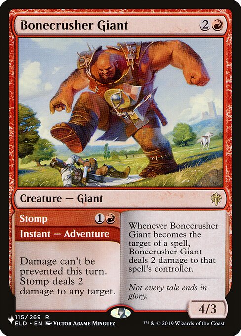 Bonecrusher Giant // Stomp (The List #ELD-115)