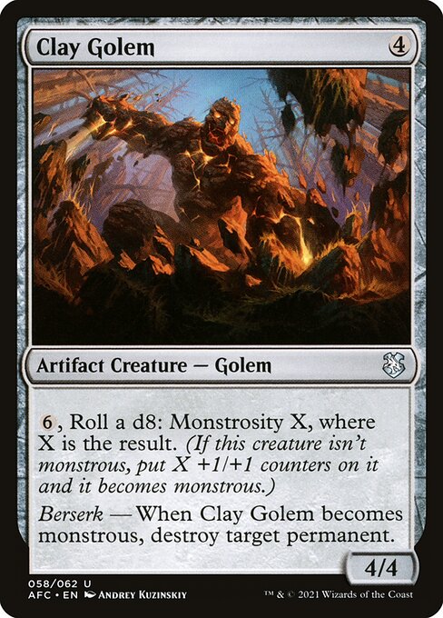 Clay Golem (Forgotten Realms Commander #58)