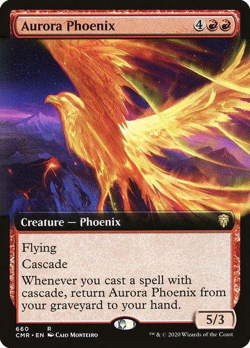 Aurora Phoenix – Extended Art (Foil Commander Legends)