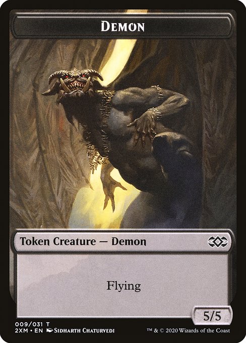 Demon (Double Masters Tokens #9)