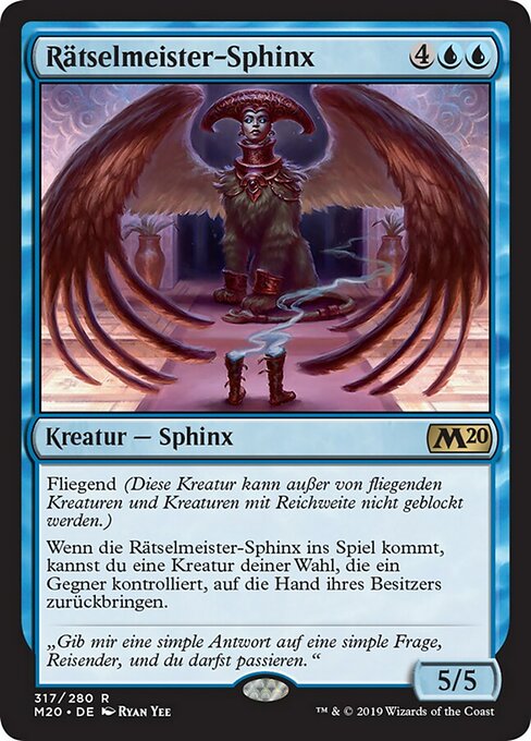 Riddlemaster Sphinx (Core Set 2020 #317)