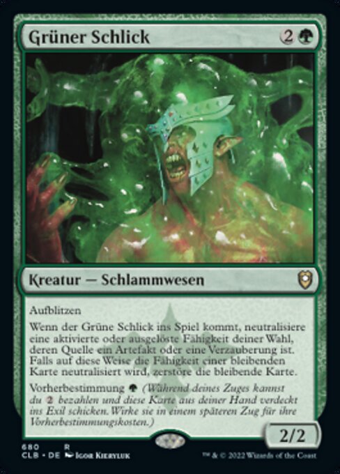 Green Slime (Commander Legends: Battle for Baldur's Gate #680)