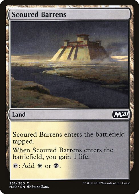 Scoured Barrens (Core Set 2020 #251)