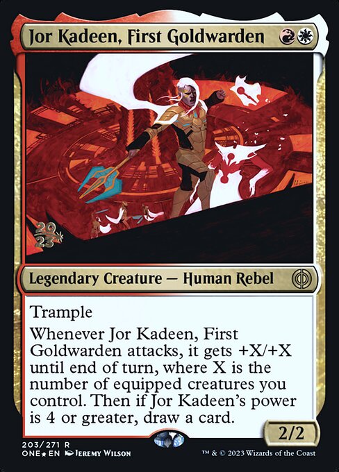 Jor Kadeen, First Goldwarden (Phyrexia: All Will Be One Promos #203s)