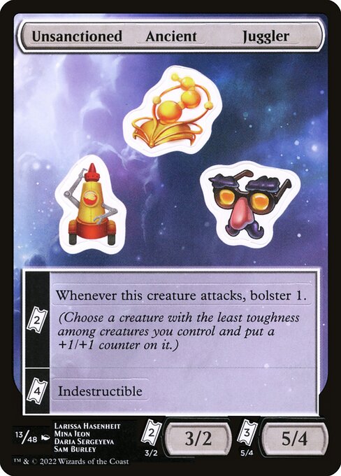 Unsanctioned Ancient Juggler (Unfinity Sticker Sheets #13)