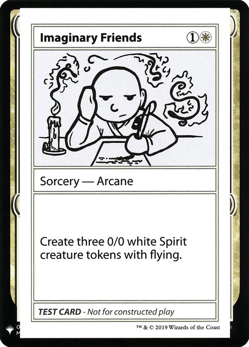 Imaginary Friends (Mystery Booster Playtest Cards 2019 #7)