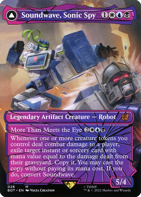 Soundwave, Sonic Spy // Soundwave, Superior Captain card image