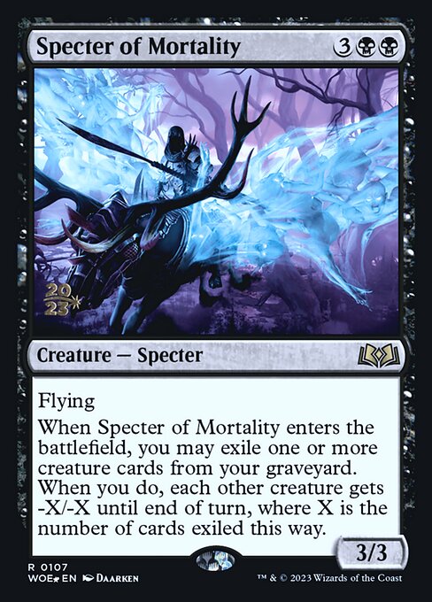 Specter of Mortality (Wilds of Eldraine Promos #107s)