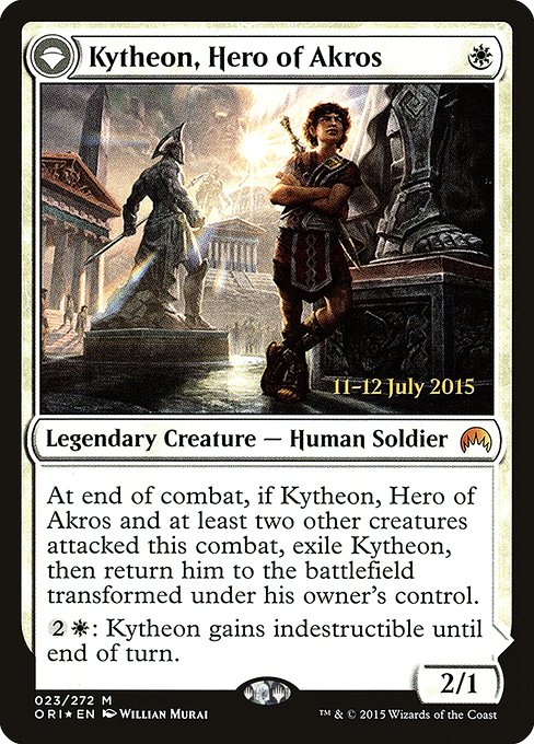 Kytheon, Hero of Akros // Gideon, Battle-Forged (pori) 23s