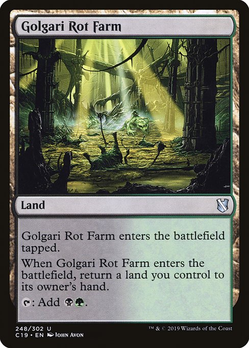 Golgari Rot Farm (C19)