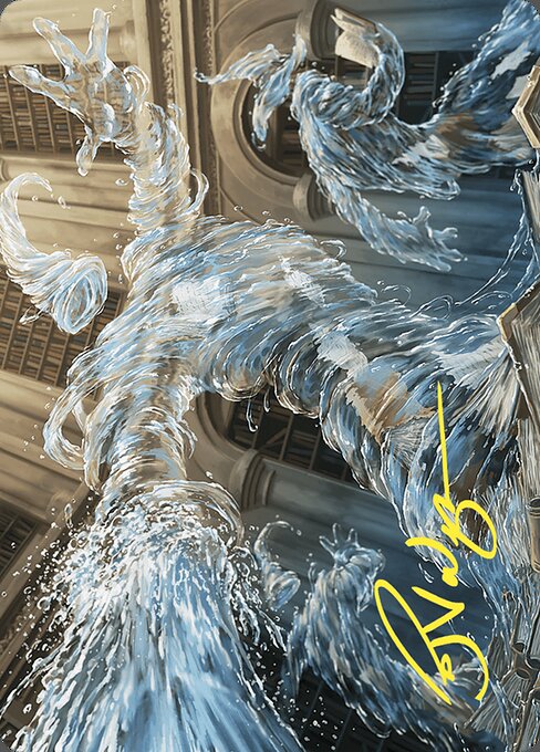 Splashy Spellcaster // Splashy Spellcaster (Wilds of Eldraine Art Series #9)