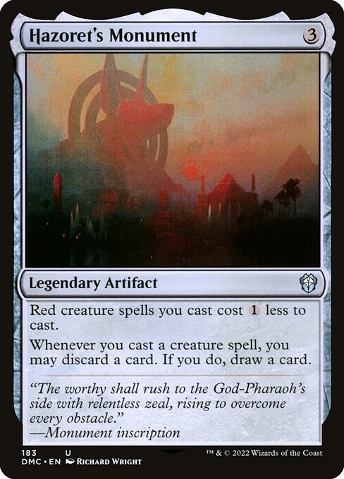 Hazoret's Monument (Dominaria United Commander #183)