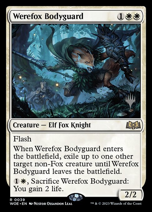 Werefox Bodyguard (Wilds of Eldraine Promos #39p)