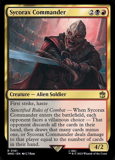 Sycorax Commander (who) 161