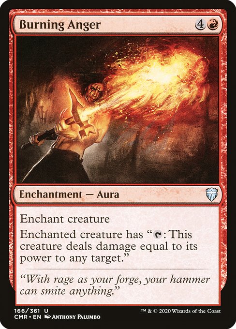 Burning Anger (Commander Legends #166)