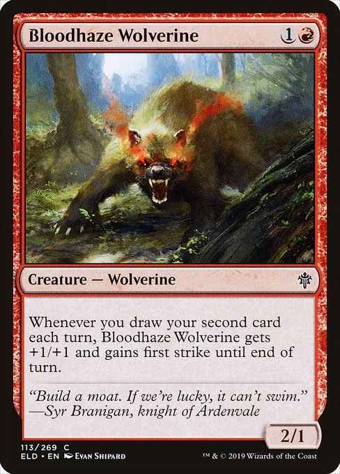 Bloodhaze Wolverine (Throne of Eldraine #113)