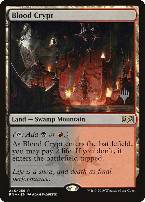 Blood Crypt (Ravnica Allegiance Promos #245p)