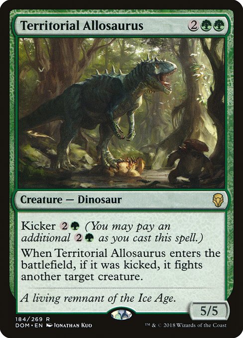 Territorial Allosaurus card image