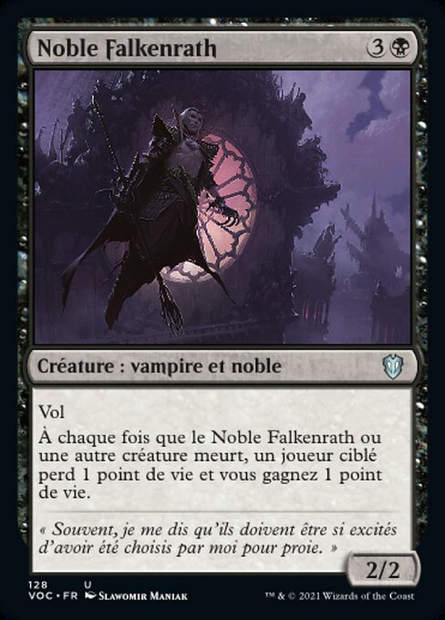 Falkenrath Noble (Crimson Vow Commander #128)