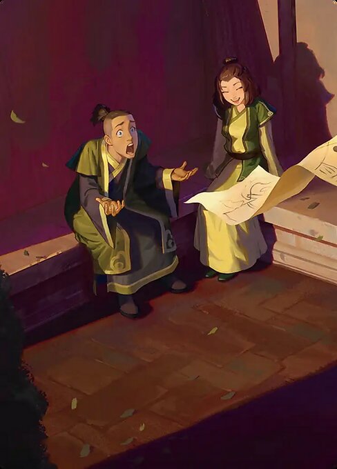 Sokka and Suki // Sokka and Suki magic the gathering card art